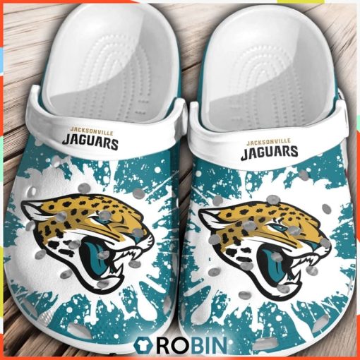 NFL Jacksonville Jaguars Football Shoes Gift Comfortable Crocs For Men Women