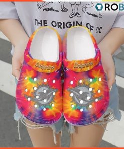 Nfl Miami Dolphins Classic Crocs, Custom Dolphins Team Crocs