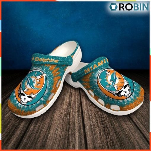 Nfl Miami Dolphins Classic Crocs, Custom NFL Crocs
