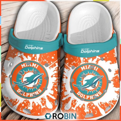 NFL Miami Dolphins Football Comfortable Shoes For Men Women