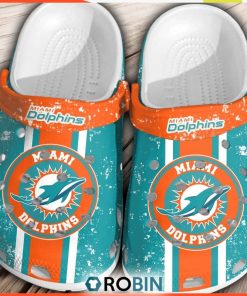 NFL Miami Dolphins Football Comfortable Shoes Gift Classic For Men Women