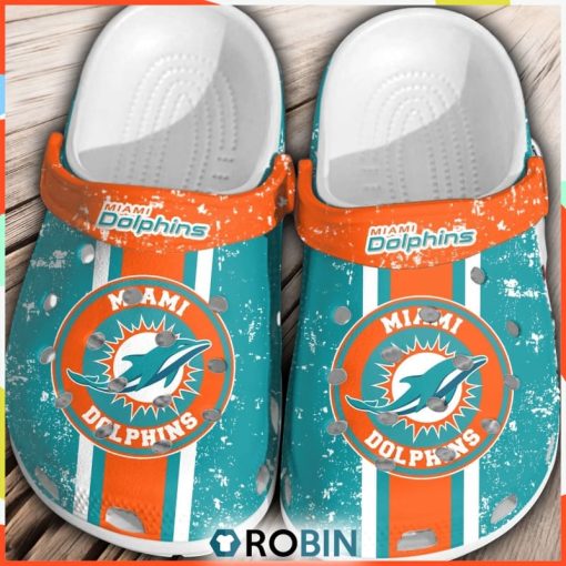 NFL Miami Dolphins Football Comfortable Shoes Gift Classic For Men Women