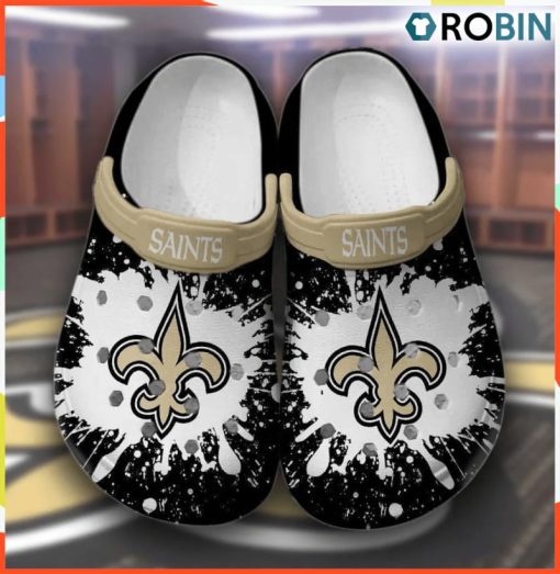 NFL New Orleans Saints Crocs Shoes Comfortable