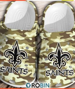 NFL New Orleans Saints Football Crocs Shoes Comfortable For Men Women