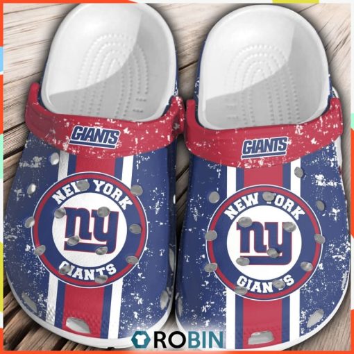 NFL New York Giants Football 3D Printed Classic Crocs, Custom NFL Crocs