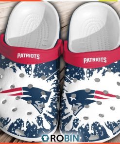 NFL Patriots Football 3D Printed Crocs Shoes For Men Women