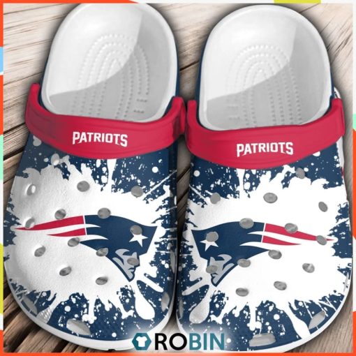 NFL Patriots Football 3D Printed Crocs Shoes For Men Women