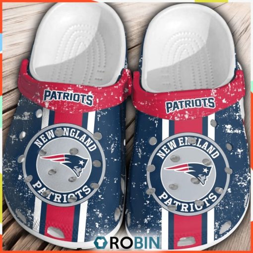 NFL Patriots Football Classic Crocs Shoes For Men Women