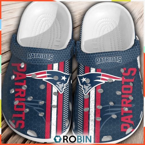 NFL Patriots Football Crocs Shoes For Men Women