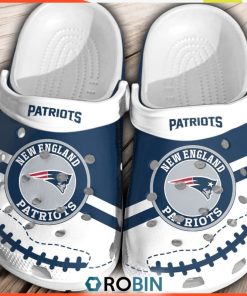 NFL Patriots Football Team 3D Printed Crocs Shoes For Men Women