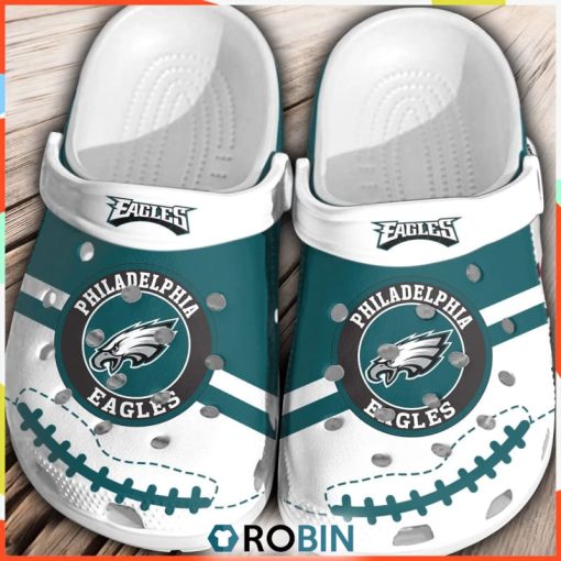 NFL Philadelphia Eagles Football Crocs Comfortable Shoes For Men Women