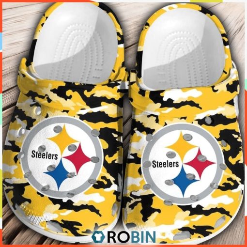 NFL Pittsburgh Steelers Football Crocs Comfortable Shoes Classic For Men Women