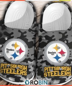 NFL Pittsburgh Steelers Football Crocs Comfortable Shoes For Men Women