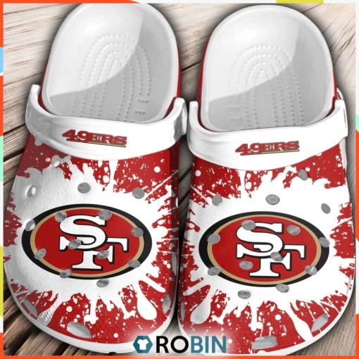 NFL San Francisco 49ers Football Crocs Shoes Comfortable For Men Women
