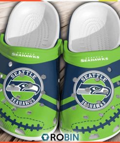 NFL Seattle Seahawks Crocs Comfortable Shoes Classic For Men Women NFL Seattle Seahawks Crocs Comfortable Shoes Classic For Men Women