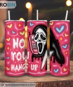 No You Hang Up 3d Inflated Tumbler, Ghostface Tumbler No You Hang Up 3d Inflated Tumbler, Ghostface Tumbler