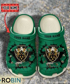 Northampton Saints Break Cracked Hole Design Crocs Shoes