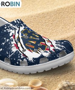 Notre Dame Fighting Irish American Flag Pattern Printed Crocs Shoes, Notre Dame Fighting Irish Gear
