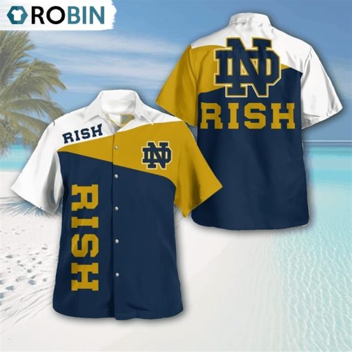 Notre Dame Fighting Irish Hawaii Shirt Design New Summer For Fans, Fighting Irish Merchandise