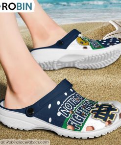 Notre Dame Fighting Irish Trending Style Crocs Shoes, Fighting Irish Gifts for Fans