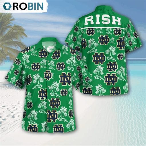 Notre Dame Fighting Irish Tropical Hawaiian Shirt Limited Edition, Notre Dame Fighting Irish Unique Gifts