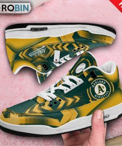 Oakland Athletics Custom Jordan 3 Sneakers