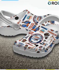Oklahoma City Thunder NBA 3D Printed Classic Crocs Shoes and Kids, Oklahoma City Thunder Merchandise