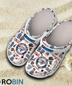 Oklahoma City Thunder NBA 3D Printed Classic Crocs Shoes and Kids, Oklahoma City Thunder Merchandise