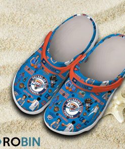 Oklahoma City Thunder NBA 3D Printed Classic Crocs Shoes and Kids, Oklahoma City Thunder Team Gifts