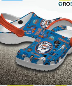 Oklahoma City Thunder NBA 3D Printed Classic Crocs Shoes and Kids, Oklahoma City Thunder Team Gifts