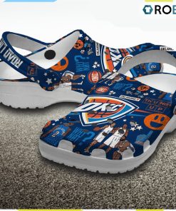 Oklahoma City Thunder NBA Classic Crocs Shoes, Thunder Gifts