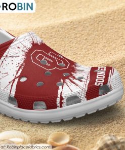 Oklahoma Sooners Ink Splash Crocs Shoes, Sooners Fan Gears