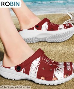 Oklahoma Sooners Ink Splash Crocs Shoes, Sooners Fan Gears