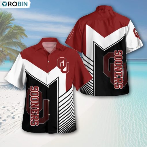 Oklahoma Sooners Standard AOP Button Shirt, Sooners Fan Shirt