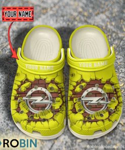 Opel Break Cracked Hole Design Crocs Shoes