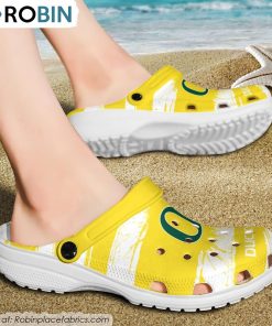 Oregon Ducks Ink Splash Crocs Shoes, Oregon Ducks Team Gifts