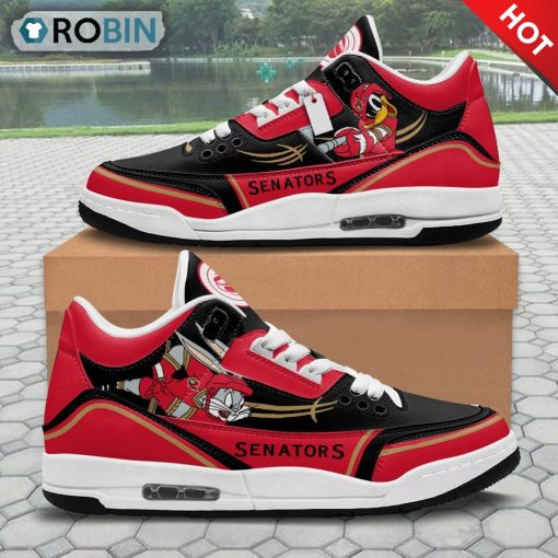 Ottawa Senators Bugs Bunny Custom Jordan 3 Sneakers