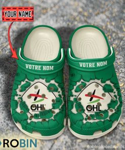 Oud-Heverlee Leuven Break Cracked Hole Design Crocs Shoes