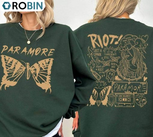 Paramore Band Shirt, Vintage Paramore Album Lyrics Tee Tops Hoodie