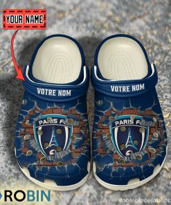 Paris FC Break Cracked Hole Design Crocs Shoes