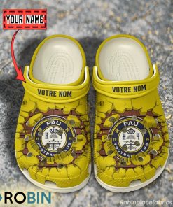 Pau Football Club Break Cracked Hole Design Crocs Shoes