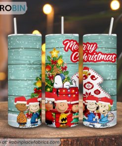 Peanuts Merry Christmas Tumbler, Snoopy Christmas Tumbler