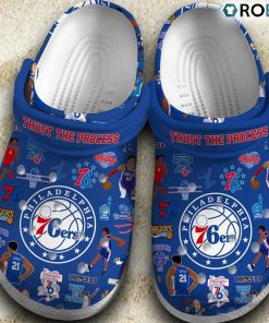 Philadelphia 76ers Basketball team NBA 3D Printed Classic Crocs Shoes, Philadelphia 76ers Footwear