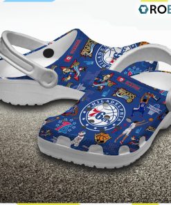 Philadelphia 76ers Basketball team NBA Classic Crocs Shoes, Philadelphia 76ers Footwear
