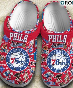 Philadelphia 76ers NBA Basketball Classic Crocs Shoes, Philadelphia 76ers Footwear