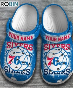 Philadelphia 76ers NBA Basketball Classic Crocs Shoes – style 4, Philadelphia 76ers Merchandise