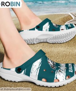 Philadelphia Eagles Ink Splash Crocs Shoes, Eagles Gifts for Fans Philadelphia Eagles Ink Splash Crocs Shoes, Eagles Gifts for Fans