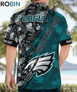 Philadelphia Eagles Mickey Mouse Floral Short Sleeve Hawaii Shirt, Eagles Apparel