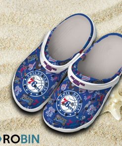 PhiladElvis Presley Musichia 76ers NBA Classic Crocs Shoes