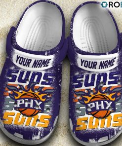 Phoenix Suns NBA Basketball Classic Crocs Shoes, Phoenix Suns Footwear